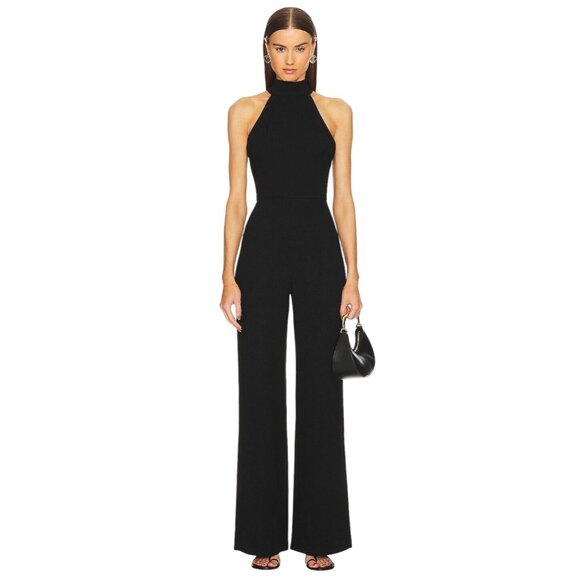SANS FAFF Taylor Tie Back Jumpsuit in Black XSmall New Womens Dressy One Piece - Picture 1 of 13